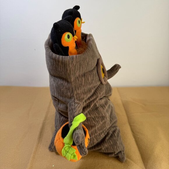 Hallmark Spooky Tree Plush Owls Halloween Decor Vintage - Picture 3 of 9